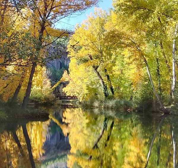 Fall Foliage in the River Jucar Gorge
